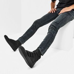 Black High-top Sneakers